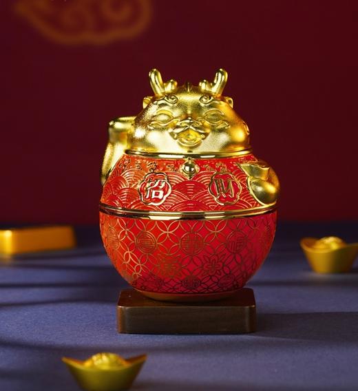 【彼达思】制尊大师招财龘龘不倒翁摆件聚宝盆礼品 商品图0
