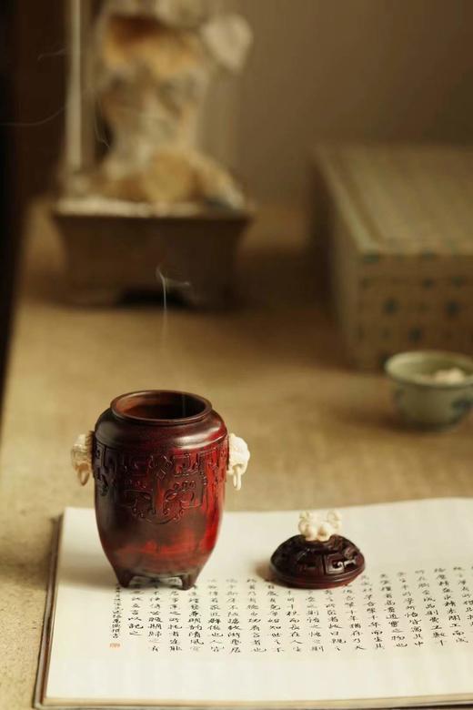 紫檀x鹿角 | 饕鬄纹香炉 商品图5