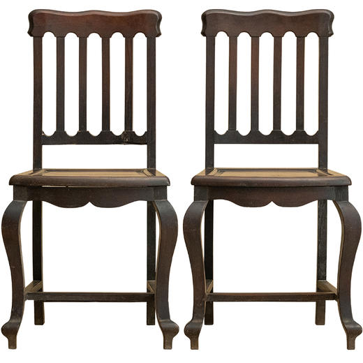 民国 红木海派靠背椅（一对） 商品图5