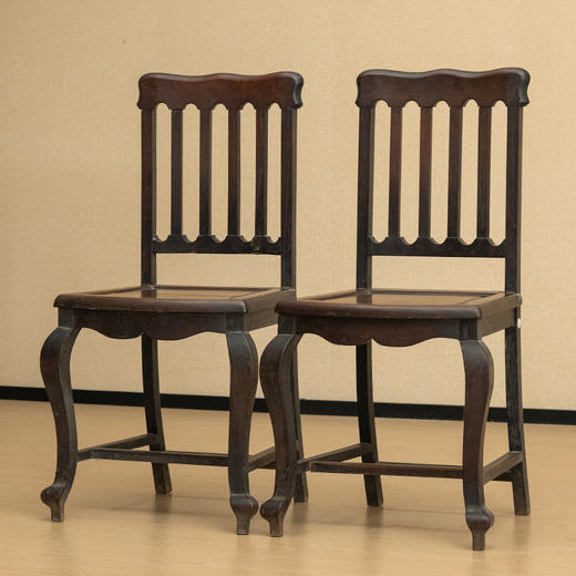 民国 红木海派靠背椅（一对） 商品图4