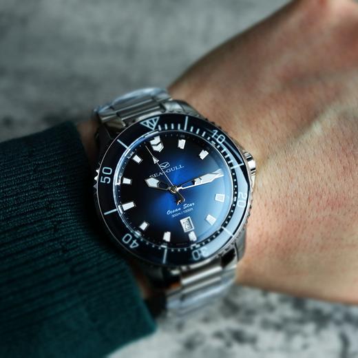 海鸥Seagull海洋之星Pro潜水自动机械手表男士夜光防水蓝宝石圈 商品图3