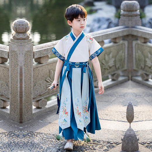 苏城纪童装汉服襦裙-青龙短袖 商品图4