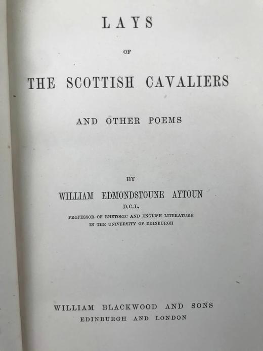 约19世纪后期 威廉·艾顿《苏格兰骑士短歌集》 全真皮精装36开 商品图2