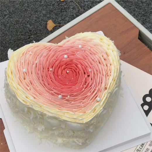澳泽蛋糕  6寸爱心渐变动物奶油蛋糕(可备注送货日期） 商品图1