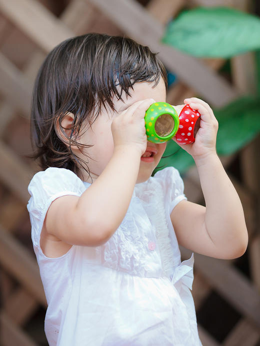 泰国Plantoys 蘑菇万花筒-黄色 儿童玩具多棱镜益智木制科学实验探索礼物 18月+ 商品图1