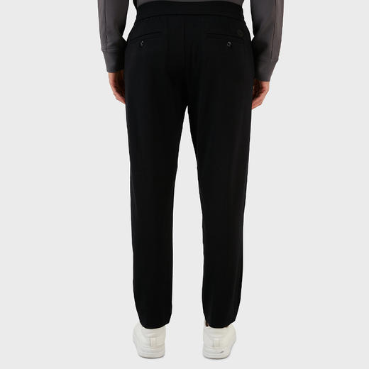 EMPORIO ARMANI 阿玛尼 男士棉质休闲运动裤 黑色 8N1PL6 1JEZZ 0999 商品图2