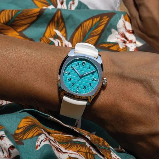 现货UNDONE复古蒂芙尼蓝手雷自动机械表Blue Lagoon夜光防水中性 商品图3