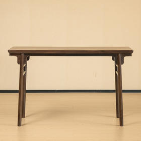 二十世纪 红木独板夹头榫刀牙板平头案