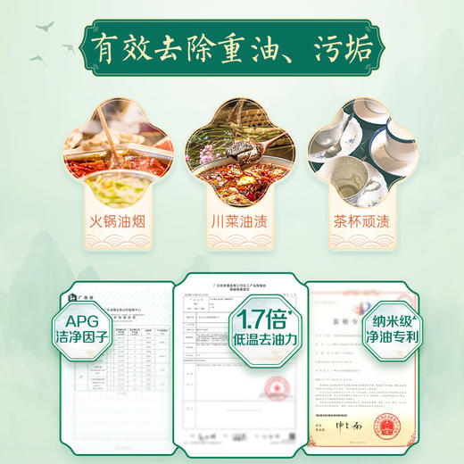 立白 精品青提茉莉洗洁精1kg*2瓶 999989030 商品图1