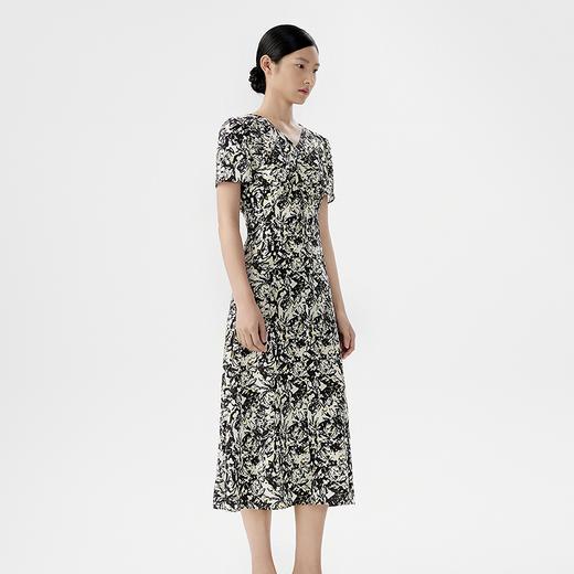 M1L1朗姿 印花修身高级感连衣裙LCET00WOP284 商品图2