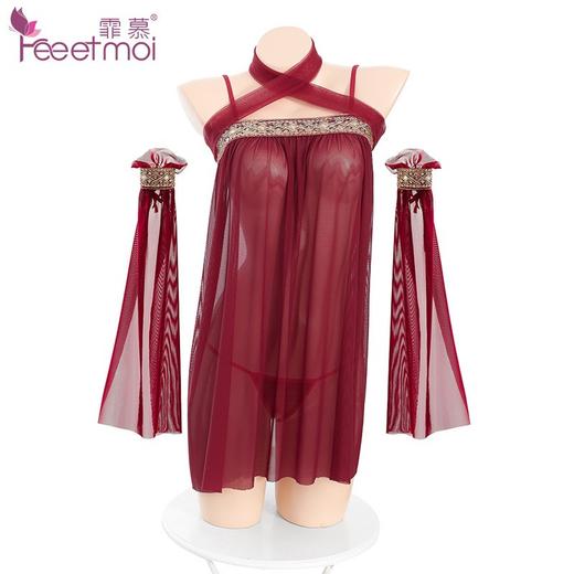 【窈窕淑女，君子好逑~】霏慕情趣内衣 古风汉服 七夕性感肚兜 情趣衣旗袍 禁欲情趣制服-QQ 商品图13