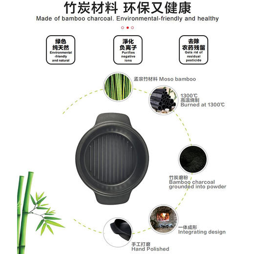 自然法则石墨烯远红外线全炭煎锅 商品图1