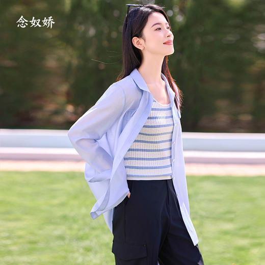 【商场同款】CNT4593 “ 速干工装裤 ” 藏蓝色和卡其色都是好搭配的色系 工装风扎口裤型 修饰腿型好穿减龄 锦氨混纺面料，凉爽透气 商品图7