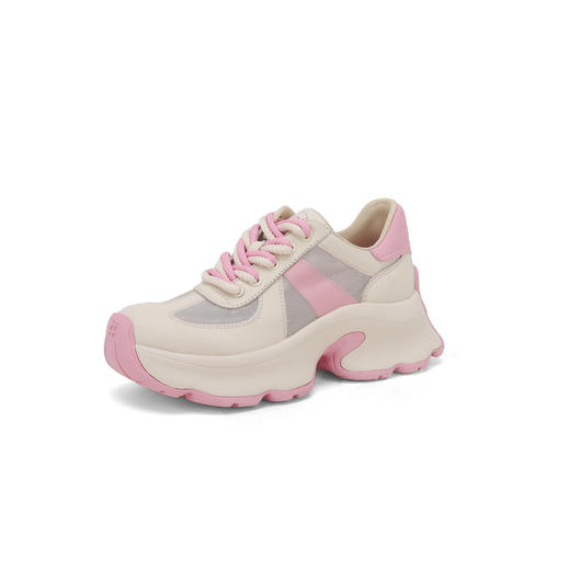 westor春夏休闲厚底轻便舒适圆头百搭老爹鞋板S24CM74201 商品图0