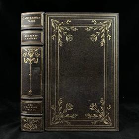 限量版！乔叟《坎特伯雷故事集》 配多幅彩色插图 豪华皮装16开