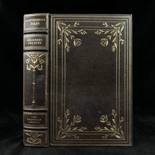 限量版！乔叟《坎特伯雷故事集》 配多幅彩色插图 豪华皮装16开 商品图0