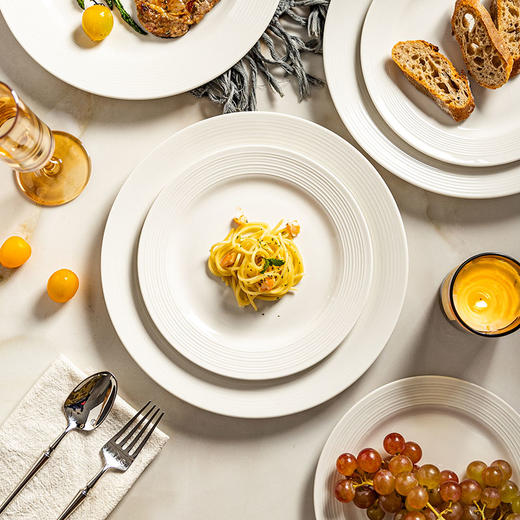 摩登主妇西餐盘家用陶瓷盘子高级感意面盘早餐碟子平盘菜盘牛排盘 商品图4