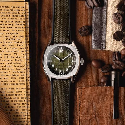 现货UNDONE复古绿手雷自动机械表TERRA SAFARI夜光防水中性 商品图4