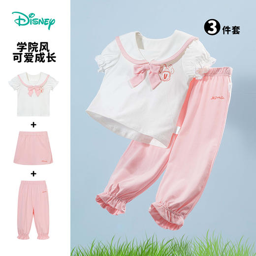 迪士尼小童外衣女童夏季短袖套装ZD2DT032 商品图2