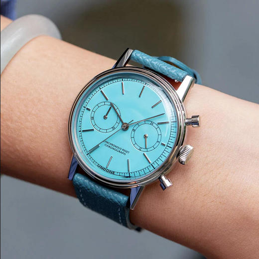 国内现货UNDONE蒂芙尼蓝石英手表中性情侣Urban Stellar欧美时尚 商品图0