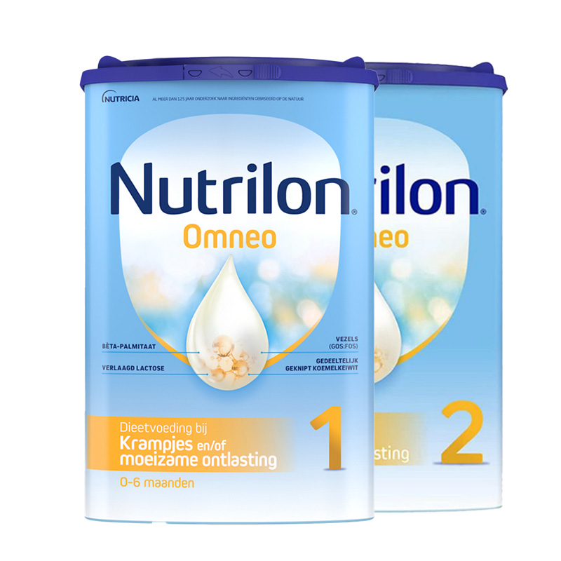 【保税】荷兰 牛栏（Nutrilon）Omneo 适度水解胃肠舒适奶粉 1段 2段 800g罐装