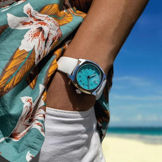 现货UNDONE复古蒂芙尼蓝手雷自动机械表Blue Lagoon夜光防水中性 商品图4