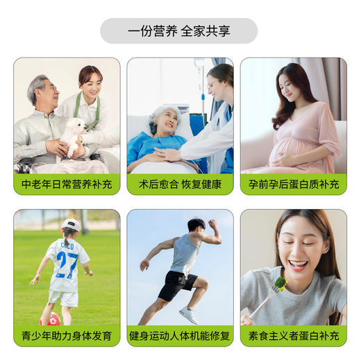 启伴有机豌豆蛋白粉 素食植物蛋白无麸质冲饮500g/罐 商品图5