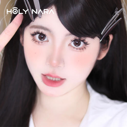 【半年抛】Holy Nara水奶冻蓝/棕 直径：14.0mm 含水38.5%（半年抛1片/盒 不同度数请拍两盒） 商品图1