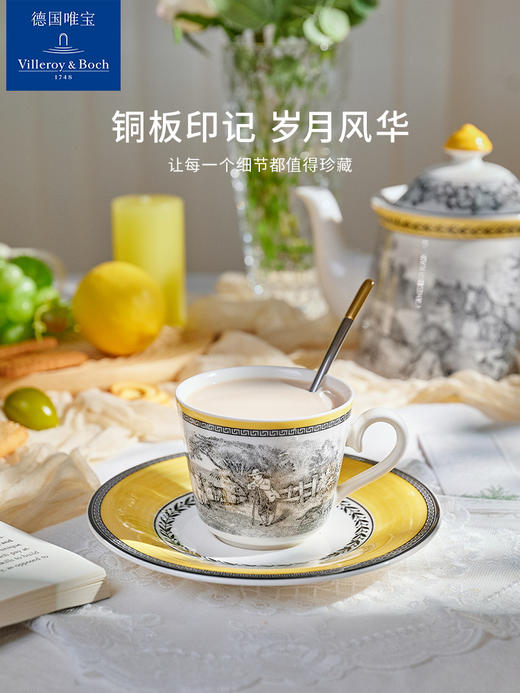 【VilleroyBoch 德国唯宝】奥顿下午茶咖啡杯碟200ml 商品图0