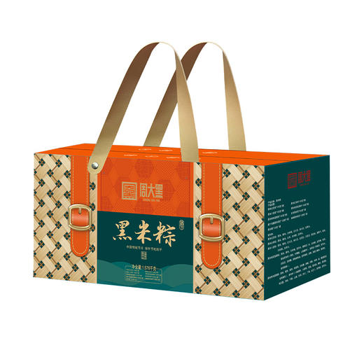 周大黑黑米香粽礼盒装 龙粽登场1.256kg/粽想喜乐1.576kg 传统手艺 真空锁鲜 商品图3