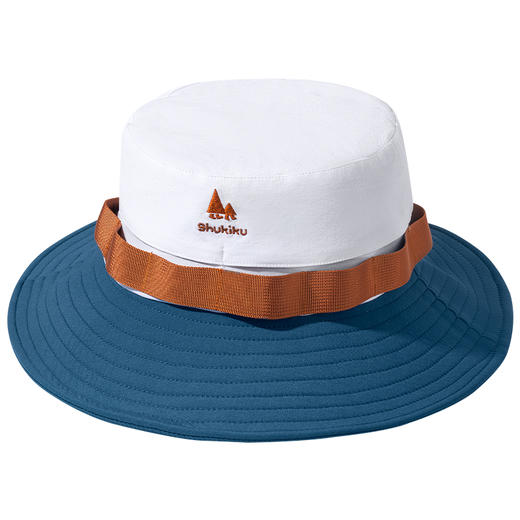 shukiku成人防晒渔夫帽-白蓝拼色 商品图0