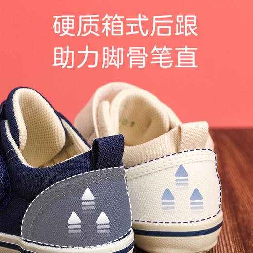 月星进口宝宝学步鞋小童中童童鞋手工机能鞋儿童透气帆布鞋 商品图2