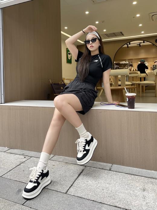 HIMOON-厚底松糕小白鞋 商品图0