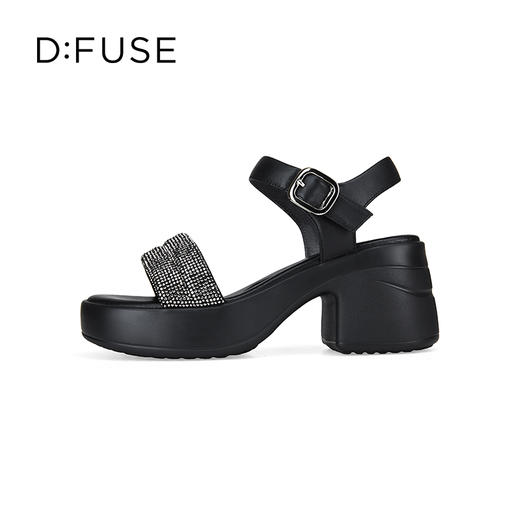 D:FUSE迪芙斯2024年夏季新款高跟凉拖凉鞋DF42115215 商品图3