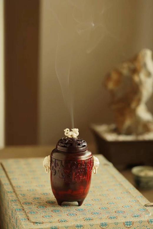 紫檀x鹿角 | 饕鬄纹香炉 商品图0