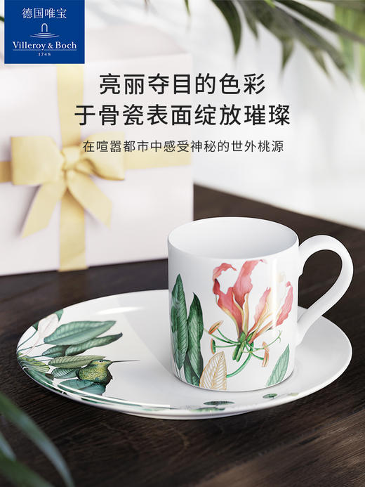 【VilleroyBoch 德国唯宝】骨瓷礼赠下午茶咖啡杯碟繁花210ml 商品图0