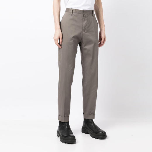 EMPORIO ARMANI 阿玛尼 男士金属徽标弹力棉质休闲裤 灰褐色 8N1PN6 1NK0Z 0144 商品图1