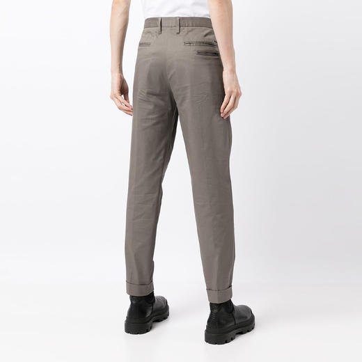 EMPORIO ARMANI 阿玛尼 男士金属徽标弹力棉质休闲裤 灰褐色 8N1PN6 1NK0Z 0144 商品图2