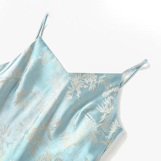 白月光清冷感法式气质典雅，吊带外穿醋酸连衣裙WLZD-2415109 商品图2