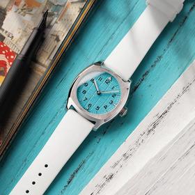 现货UNDONE复古蒂芙尼蓝手雷自动机械表Blue Lagoon夜光防水中性