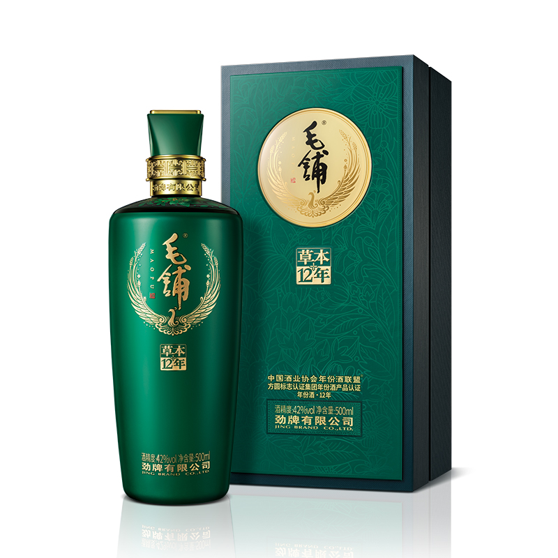 毛铺 草本真年份酒12年 42度 500ml 盒装 送礼 接待 商务 家庭聚餐 朋友小酌