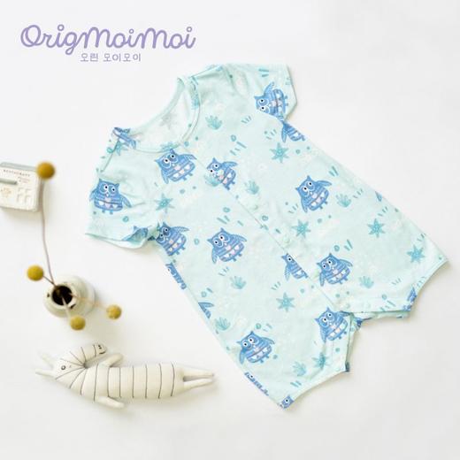 origmoimoi丝麻棉爬服【品牌直供】丝麻宝宝爬服连体衣新生儿睡衣幼儿哈衣 商品图0