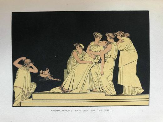 1878年 荷马史诗故事集 24幅插图 漆布精装32开 商品图14