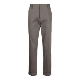 EMPORIO ARMANI 阿玛尼 男士金属徽标弹力棉质休闲裤 灰褐色 8N1PN6 1NK0Z 0144