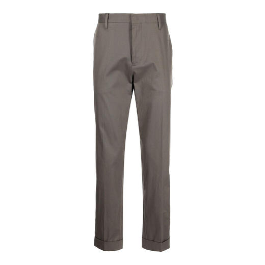 EMPORIO ARMANI 阿玛尼 男士金属徽标弹力棉质休闲裤 灰褐色 8N1PN6 1NK0Z 0144 商品图0