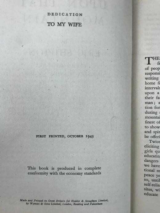 1943年 艾瑞克·希普顿《在山岗上》 约30余幅插图 漆布精装32开 商品图4