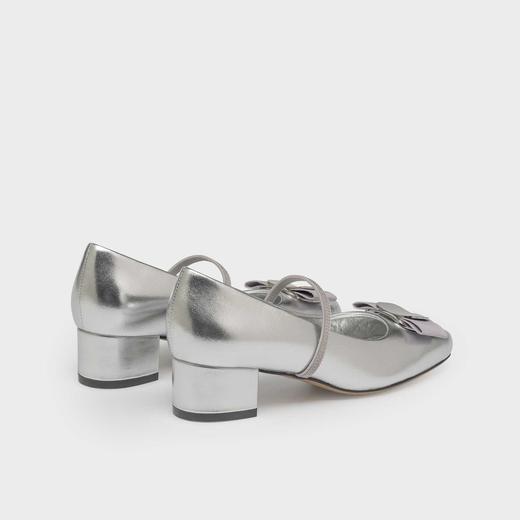 Julia Heuer 复古甜美玛丽珍粗跟鞋 商品图3