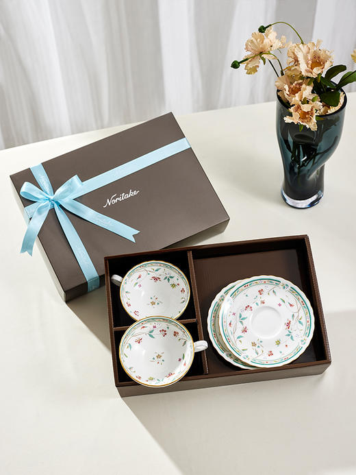 Noritake则武 HANASARASA咖啡杯碟欧式下午茶杯茶具高档套装礼盒 商品图4