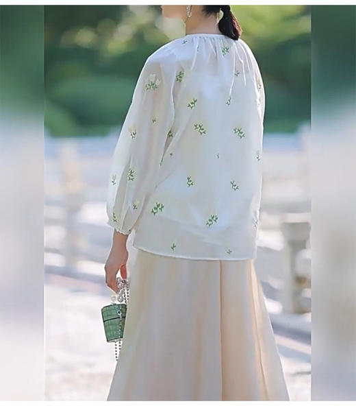 裁缝学苑AS96 系带灯笼袖v领衬衫纸样吊带套装小衫打版裁剪做衣服 商品图4