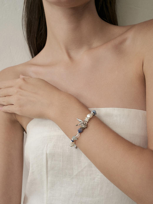 monSecret｜HB240101 蝶翼混珠手链【ELYSIA】 [ 银 _P / 金_G  ] 商品图4